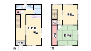 御立西メゾネットの物件間取画像